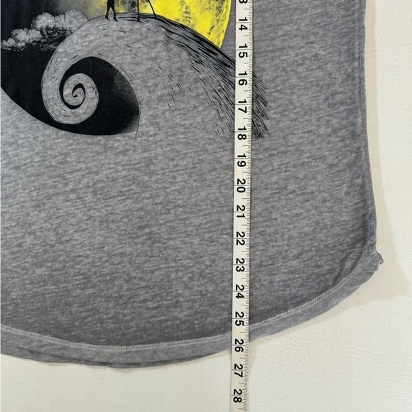 Disney Nightmare Before Christmas Graphic Short Sleeve Burnout Tee Large Gray - Picture 6 of 8